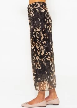 Langer Mesh Rock Mit Leoprint - Schwarz-beige -Sassyclassy sassyclassy langer mesh rock mit leoprint schwarz beige S3209R6391 5