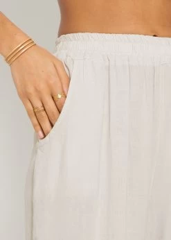 Lässige Leinen-Hose - Greige -Sassyclassy sassyclassy lassige leinen hose greige S4203H6894