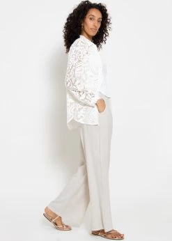 Lässige Leinen-Hose - Greige -Sassyclassy sassyclassy lassige leinen hose greige S4203H6894 4