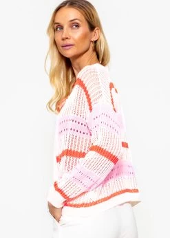 Lochstrick Pullover Mit V-Ausschnitt - Offwhite-rosa-orange 12 Lochstrick Pullover Mit V-Ausschnitt - Offwhite-rosa-orange -Sassyclassy sassyclassy lochstrick pullover mit v ausschnitt offwhite rosa orange S4203P6866 2Qd8wTUfIj1LaJ