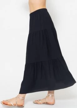 Maxi Volantsrock - Schwarz -Sassyclassy sassyclassy maxi volantsrock schwarz S4203R6902 3