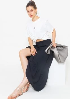 Maxi Volantsrock - Schwarz -Sassyclassy sassyclassy maxi volantsrock schwarz S4203R6902 6