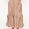 Maxi Volantsrock - Taupe -Sassyclassy sassyclassy maxi volantsrock taupe S4203R6901 6