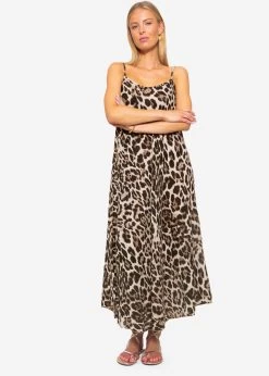 Musselin Beach Kleid Mit Leo Print - Braun 14 Musselin Beach Kleid Mit Leo Print - Braun -Sassyclassy sassyclassy musselin beach kleid mit leo print braun S4203K6885Y8sBuDyzJFAPt