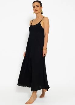 Musselin Beach Kleid - Schwarz -Sassyclassy sassyclassy musselin beach kleid schwarz S4204K7046 1