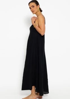 Musselin Beach Kleid - Schwarz -Sassyclassy sassyclassy musselin beach kleid schwarz S4204K7046 2