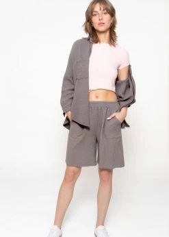 Musselin Bermuda-Shorts, Taupe -Sassyclassy sassyclassy musselin bermuda shorts taupe S3207S6104 4