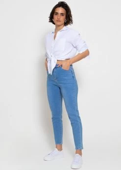 Musselin Bluse Mit Glitzerdetails - Weiß -Sassyclassy sassyclassy musselin bluse mit glitzerspots weiss S4203E6942 2