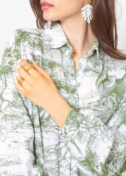 Musselin Bluse Mit Print, Khaki 16 Musselin Bluse Mit Print, Khaki -Sassyclassy sassyclassy musselin bluse mit print khaki S3206B5965 1