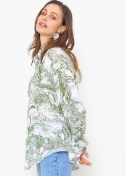 Musselin Bluse Mit Print, Khaki 13 Musselin Bluse Mit Print, Khaki -Sassyclassy sassyclassy musselin bluse mit print khaki S3206B5965 3