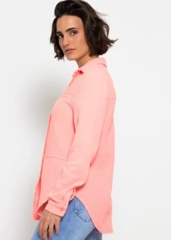 Musselin Bluse Mit Ziernähten - Apricot 12 Musselin Bluse Mit Ziernähten - Apricot -Sassyclassy sassyclassy musselin bluse mit ziernahten apricot S4203E6870 6