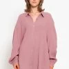 Musselin Bluse Oversize, Altrosa -Sassyclassy sassyclassy musselin bluse oversize altrosa S2209B5083 7 CR2