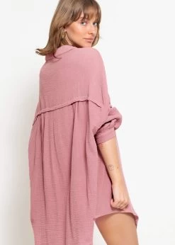 Musselin Bluse Oversize, Altrosa -Sassyclassy sassyclassy musselin bluse oversize altrosa S2209B5083 9 CR2