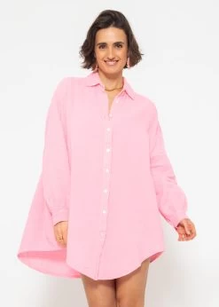 Musselin Bluse Oversize, Babyrosa -Sassyclassy sassyclassy musselin bluse oversize babyrosa S2201B4498 8