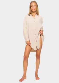 Musselin Bluse Oversize, Beige 12 Musselin Bluse Oversize, Beige -Sassyclassy sassyclassy musselin bluse oversize beige S3207B5996 2