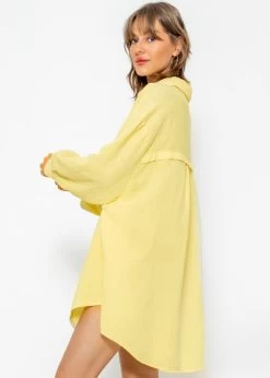 Musselin Bluse Oversize, Gelb 11 Musselin Bluse Oversize, Gelb -Sassyclassy sassyclassy musselin bluse oversize gelb S2201B4490