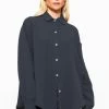 Musselin Bluse Oversize, Kurz, Dunkelgrau -Sassyclassy sassyclassy musselin bluse oversize kurz dunkelgrau S2208B5017 27A62lecLB7B2b