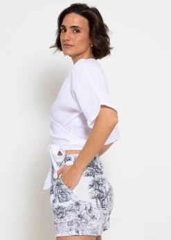 Musselin Bluse Zum Wickeln - Weiß -Sassyclassy sassyclassy musselin bluse zum wickeln weiss S4203E6856 2