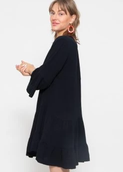 Musselin Kleid, Schwarz -Sassyclassy sassyclassy musselin kleid schwarz S2206B3972 4