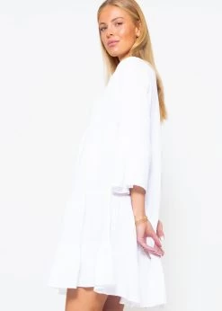 Musselin Kleid, Weiß -Sassyclassy sassyclassy musselin kleid weiss S2206B3973 3