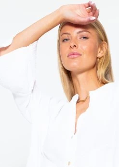 Musselin Kleid, Weiß -Sassyclassy sassyclassy musselin kleid weiss S2206B3973 4