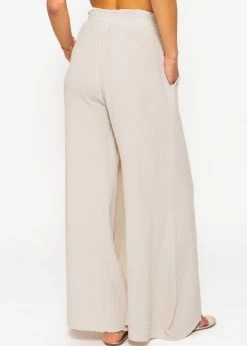 Musselin Pants Mit Weitem Bein, Hellbeige -Sassyclassy sassyclassy musselin pants mit weitem bein hellbeige S3203B5721 1