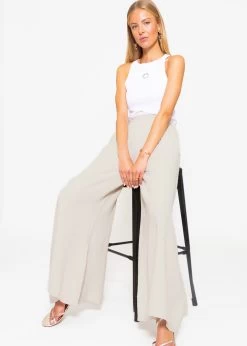 Musselin Pants Mit Weitem Bein, Hellbeige -Sassyclassy sassyclassy musselin pants mit weitem bein hellbeige S3203B5721 2