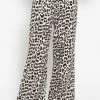 Musselin Pants Mit Weitem Bein In Leo Print - Hellbeige -Sassyclassy sassyclassy musselin pants mit weitem bein im leo print hellbeige S4203H69 2