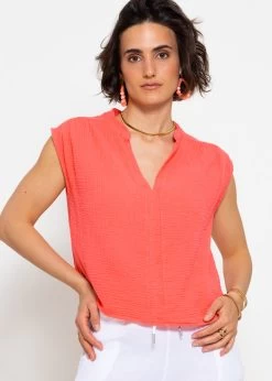 Musselin Shirt - Koralle -Sassyclassy sassyclassy musselin shirt koralle S4203E6864 3
