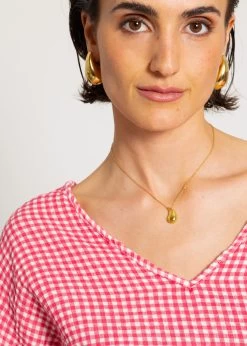 Musselin Shirt Mit Vichy-Print - Pink-weiß -Sassyclassy sassyclassy musselin shirt mit vichy print pink weiss S4203E7009