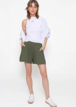 Musselin Shorts, Khaki -Sassyclassy sassyclassy musselin shorts khaki S2206B4841 3
