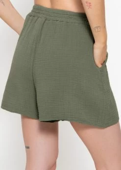 Musselin Shorts, Khaki -Sassyclassy sassyclassy musselin shorts khaki S2206B4841 4