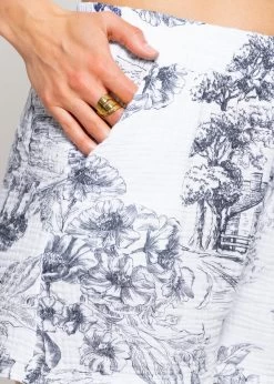 Musselin Shorts Mit Print - Dunkelblau -Sassyclassy sassyclassy musselin shorts mit print dunkelblau S4203S6884 3