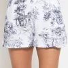 Musselin Shorts Mit Print - Dunkelblau -Sassyclassy sassyclassy musselin shorts mit print dunkelblau S4203S6884 5