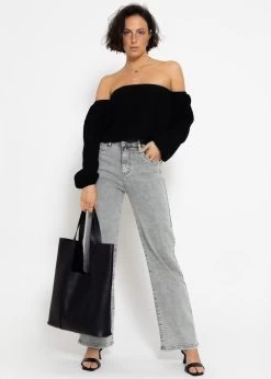 Musselin Top, Schulterfrei - Schwarz -Sassyclassy sassyclassy musselin top schulterfrei schwarz S4203T7011 6