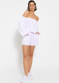 Musselin Top, Schulterfrei - Weiß 12 Musselin Top, Schulterfrei - Weiß -Sassyclassy sassyclassy musselin top schulterfrei weiss S4203T7012 3