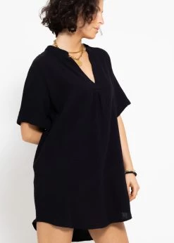 Musselin Tunika - Schwarz -Sassyclassy sassyclassy musselin tunika schwarz S4203K6987 5