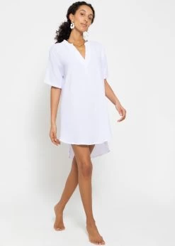 Musselin Tunika - Weiß -Sassyclassy sassyclassy musselin tunika weiss S4203K6986 2