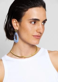 Ohrstecker Gold Mit Perlen - Hellblau -Sassyclassy sassyclassy ohrstecker gold mit perlen hellblau S2404AO9056 1JMcxQ9UEGfT52