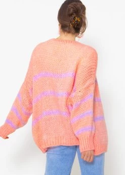 Oversize Cardigan Mit Flieder Streifen - Peach 19 Oversize Cardigan Mit Flieder Streifen - Peach -Sassyclassy sassyclassy oversize cardigan mit flieder streifen peach S4203C6928 918sVoXvCbruIQ