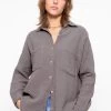 Oversize Musselin Bluse Mit Brusttaschen - Taupe -Sassyclassy sassyclassy oversize musselin bluse mit brusttaschen taupe S4203E6863 1