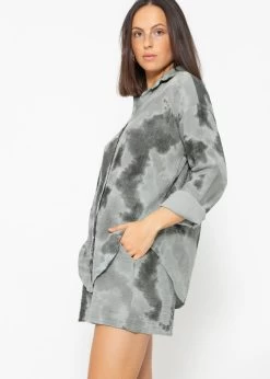 Oversize Musselin Bluse Mit Print - Grau-khaki -Sassyclassy sassyclassy oversize musselin bluse mit print grau khaki S4203E6860 1JPGD79UhLC1NP