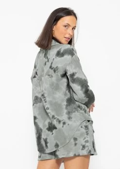 Oversize Musselin Bluse Mit Print - Grau-khaki -Sassyclassy sassyclassy oversize musselin bluse mit print grau khaki S4203E6860 6IdysbNgRBvnFD