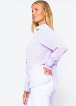 Oversize Plumetis Bluse, Flieder 13 Oversize Plumetis Bluse, Flieder -Sassyclassy sassyclassy oversize plumetis bluse flieder S3203B5658 1