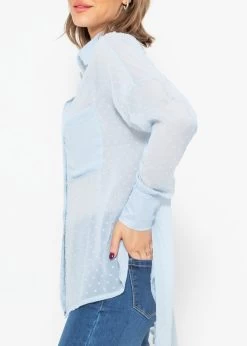 Oversize Plumetis Bluse, Hellblau 19 Oversize Plumetis Bluse, Hellblau -Sassyclassy sassyclassy oversize plumetis bluse hellblau S3203B5659 2