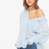 Oversize Plumetis Bluse, Hellblau -Sassyclassy sassyclassy oversize plumetis bluse hellblau S3203B5659 7