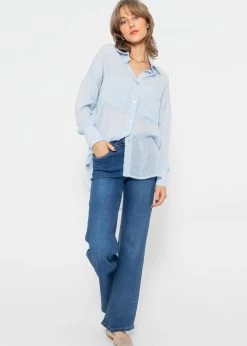 Oversize Plumetis Bluse, Hellblau 16 Oversize Plumetis Bluse, Hellblau -Sassyclassy sassyclassy oversize plumetis bluse hellblau S3203B5659 9