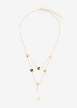 Plättchen-Halskette - Gold 13 Plättchen-Halskette - Gold -Sassyclassy sassyclassy plattchen halskette gold S3207A1422