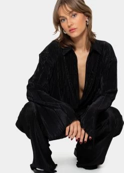 Plissee Hose - Schwarz 11 Plissee Hose - Schwarz -Sassyclassy sassyclassy plissee hose schwarz S3212H6741 2