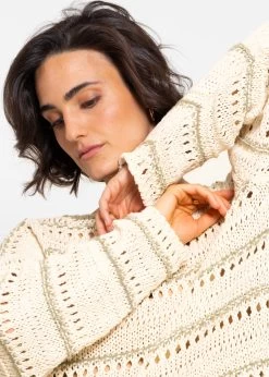 Pullover Mit Ajour Muster - Beige-khaki 14 Pullover Mit Ajour Muster - Beige-khaki -Sassyclassy sassyclassy pullover mit ajour muster beige khaki S4203P6980